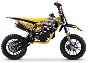 MINI MOTO Crianças MINICROSS gasolina 49cc Roan CRF 10/10" 3.5cv Amarela