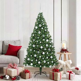 vidaXL Árvore de Natal Artificial Verde 180 cm PVC, Aço e Plástico