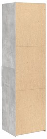 Armário alto 50x42,5x185 cm derivados de madeira cinza cimento