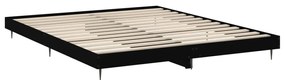 Estrutura de cama sem colchão 160x200 cm preto