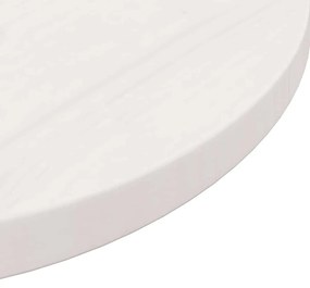 Tampo de mesa redondo Ø50x3 cm madeira de pinho maciça branco