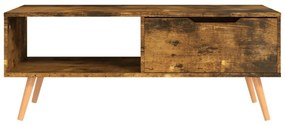 Mesa de centro 100x49,5x43 cm derivados madeira carvalho fumado