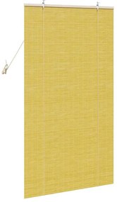 Persianas e Sombras de Janela Amarelo 80 x 160 cm Bambu
