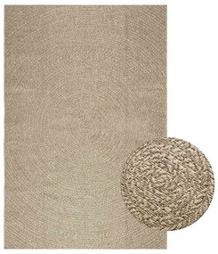 vidaXL Tapete ZIZUR bege 160x230 cm aspeto de juta interior e exterior