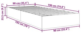 Ottoman Bed Frame Sem Colchão Verde Escuro 90x190 cm Veludo