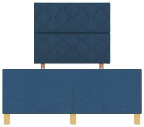 Cama Azul vidaXL 120x200 cm Tecido