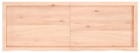 Prateleira de parede 140x50x(2-6)cm carvalho maciço não tratado