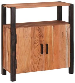 vidaXL Buffet Castanho 70 x 30 x 75 cm Madeira Sólida de Acácia