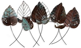 Acessório Decorativo de Parede Casting Leaf – Multicolor – 67 x 112 cm