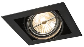 Foco embutido preto G53 111mm ajustável - Oneon