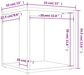 Mesa de apoio derivados de madeira cinzento cimento
