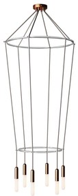 Candeeiro Gaiola P-Light 2 de 6 suspensões