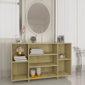 vidaXL Aparador 120x30x75 cm derivados de madeira carvalho sonoma