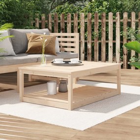 vidaXL Mesa de jardim 121x82,5x45 cm madeira de pinho maciça
