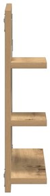 Armário c/ espelho p/ casa de banho 60x10,5x45 cm cinza cimento