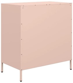 Aparador 68x39x73,5 cm aço laminado a frio rosa