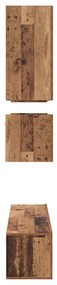 Conjunto de móvel de TV 8 pcs Madeira antiga 80 x 30 x 30 cm