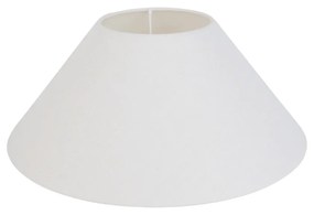 Abajur de linho branco redondo inclinado 40/15/16