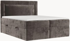 Cama divã em chenille artesanal com arrumação Imagine, H3