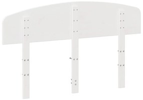 Cabeceira 120 cm madeira de pinho maciça branco