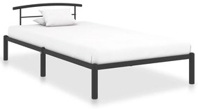 Estrutura de cama 90x200 cm metal preto