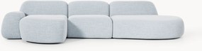 Sofá de canto modular em bouclé Wolke (4 lugares)