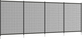 Outsunny Cerca de Segurança para Piscina com Rede Conjunto de 4 Painéis 365x126 cm Preto | Aosom Portugal