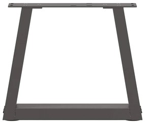 Pés para mesa de centro em V, 2 peças, antracite, 40x(30-31,3) cm, aço