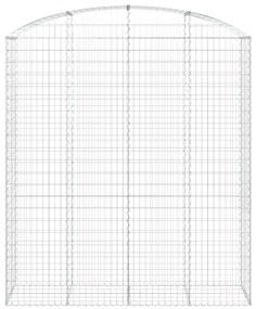 Cesto gabião arqueado 200x50x220/240 cm ferro galvanizado