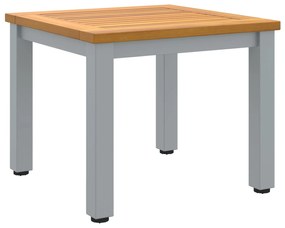 Mesa Lateral de Jardim 45x45x38 cm em Madeira de Acácia Sólida