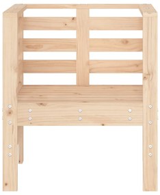 Cadeiras de jardim 2 pcs 61,5x53x71 cm madeira de pinho maciça