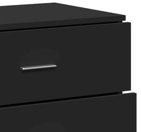 Aparadores 2 pcs 60x39x80 cm derivados de madeira preto
