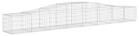 Cestos gabião arqueados 8 pcs 400x50x40/60 cm ferro galvanizado