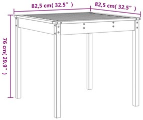 3 pcs conjunto de bistrô para jardim madeira de douglas maciça