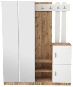 Hall Stand DD8 – Atlantic Pine White – 147,2x179,7x37,5 cm