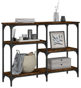 Mesa consola 102x29x75 cm derivados de madeira carvalho fumado
