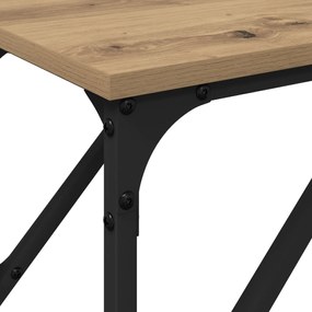 Mesa de Consola Carvalho Artesanal 200x29x75 cm Madeira