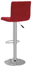 Bancos de bar 2 pcs veludo vermelho tinto