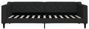 Sofá-cama 90x200 cm tecido preto