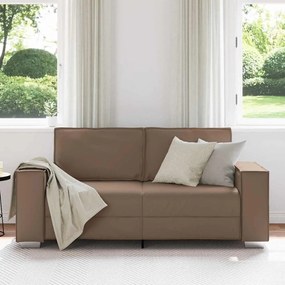 Sofá Loveseat vidaXL Cappuccino 140 cm em Couro Sintético