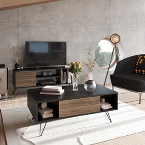 Mesa de Centro Mistico – Preto Nogueira – 120x45,6x60 cm