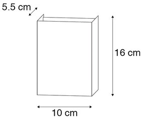 LED Candeeiro de parede inteligente preto 10 cm incl. 2 WiFi G9 - Otan Moderno