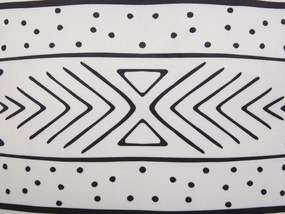 Conjunto de 2 almofadas preto e branco 30 x 50 cm SCHEFFLERA Beliani