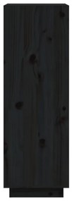 Estante/divisória 60x35x103 cm pinho maciço preto