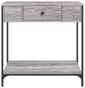 Mesa consola 75x34,5x75 cm derivados de madeira cinzento sonoma