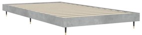 Estrutura de cama 90x200 cm derivados de madeira cinza sonoma