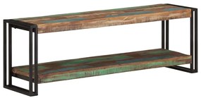 Móvel de TV 120x30x40 cm madeira recuperada maciça