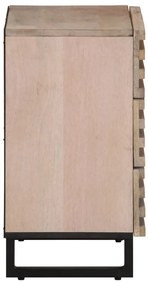 Mesa de cabeceira 50x34x62 cm madeira de mangueira maciça