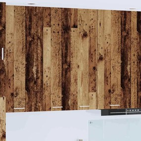 vidaXL Armário suspenso com porta Madeira antiga 60 x 31 x 100 cm