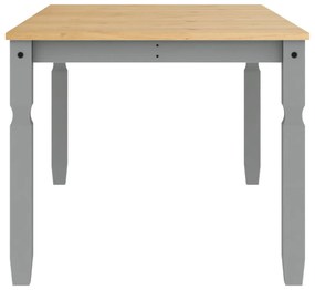 Mesa de jantar Corona 180x90x75 cm madeira pinho maciça cinza